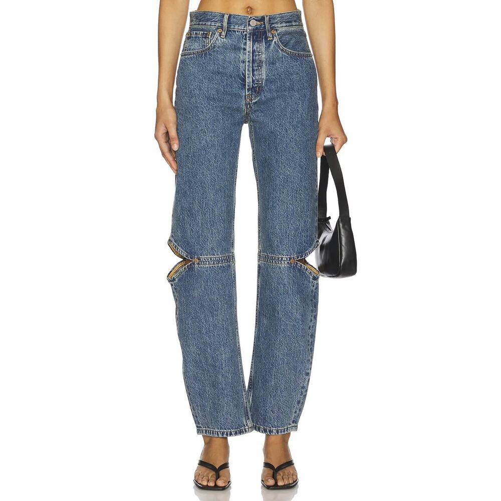 Still Here Cowgirl Class Blue Jeans